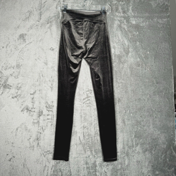 Spanx Pants‎ Womens Small Gray Velvet Legging Tummy Control Skinny Goth Grunge - Picture 3 of 9